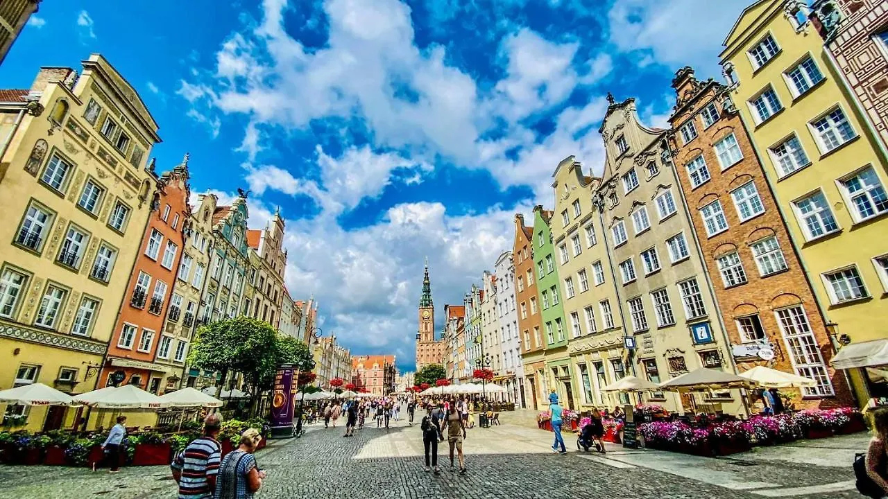 Lägenhet Studio Four Seasons With Parking Place Gdańsk Polen